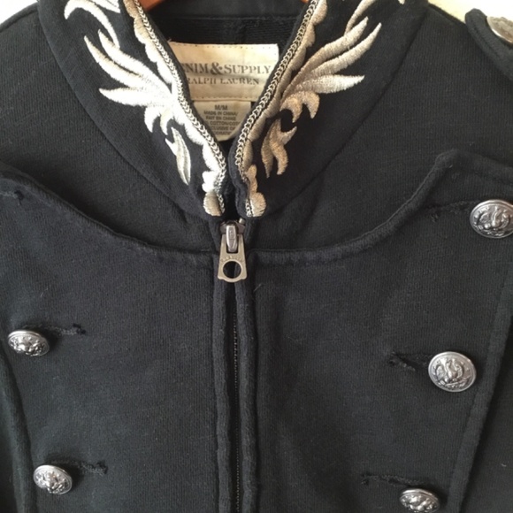 Ralph Lauren Military Officers Jacket Embroidered Double Breasted Size Medium - Picture 3 of 14
